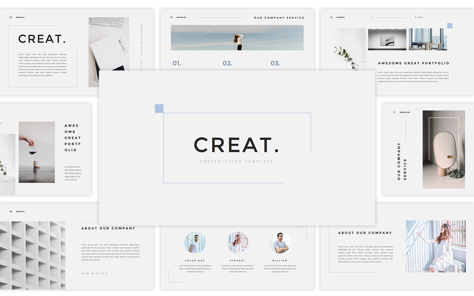 Creat – Minimal & Creative Google Slides