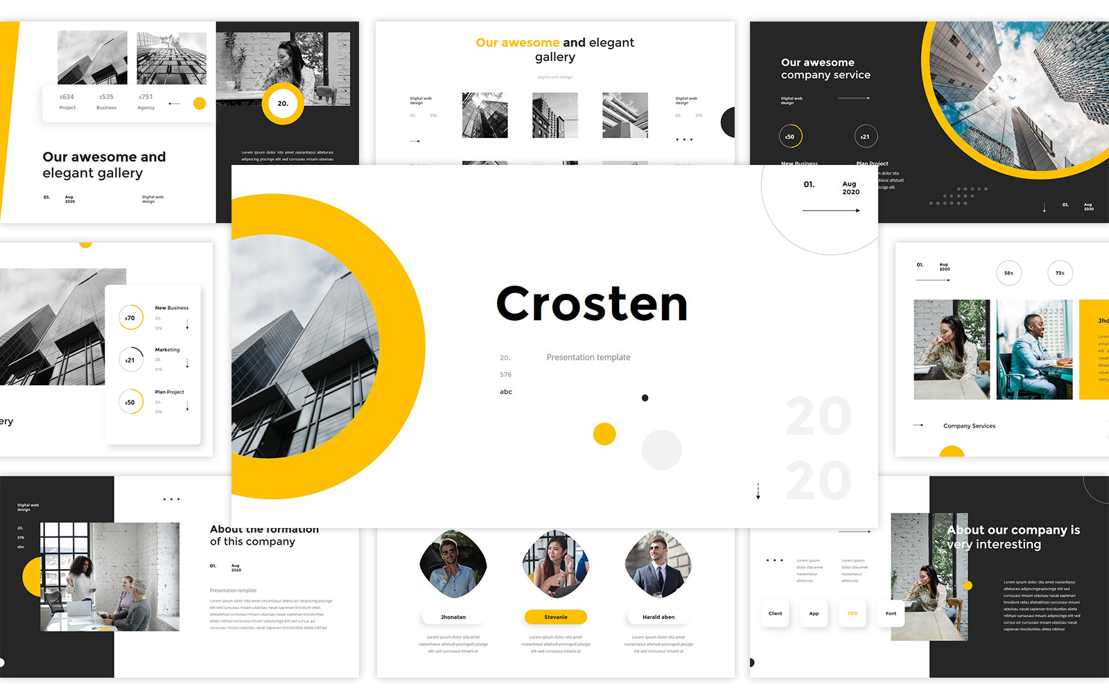 Crosten – Corporate Google Slides