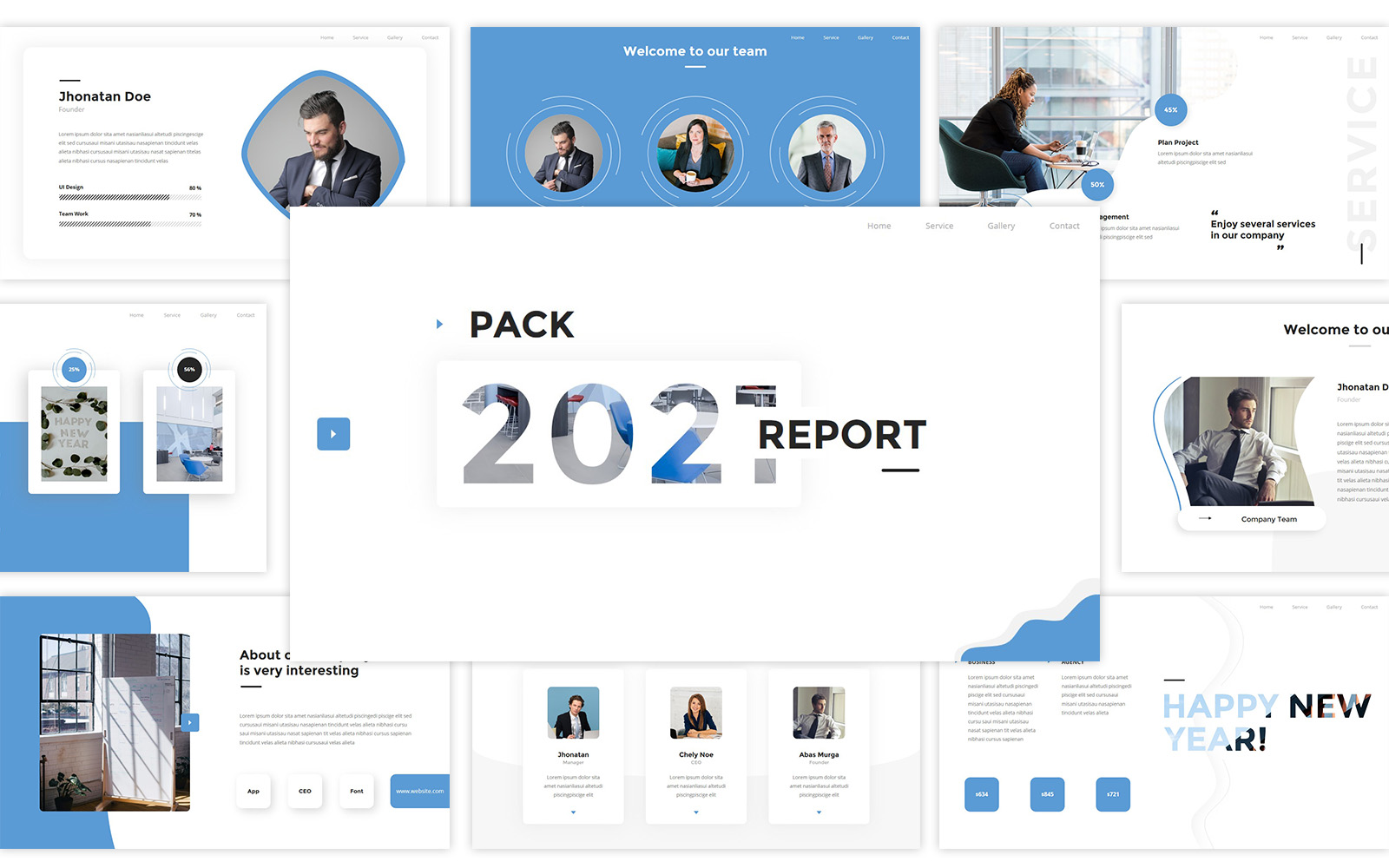 Pack Report 2021 – Premium Business Keynote