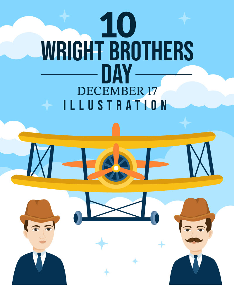 10 Wright Brothers Day Illustration