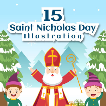 Saint Nicholas Illustrations Templates 273043