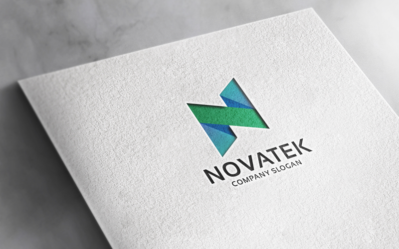 Professional Novatek Letter N Logo