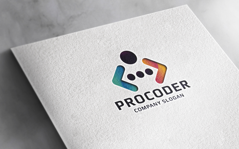 Professional Coder and Code Logo Template
