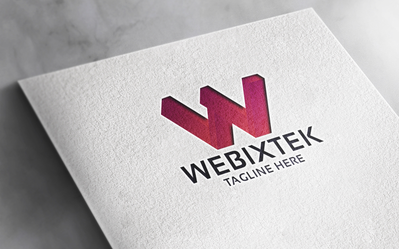 Professional Webixtek Letter W Logo
