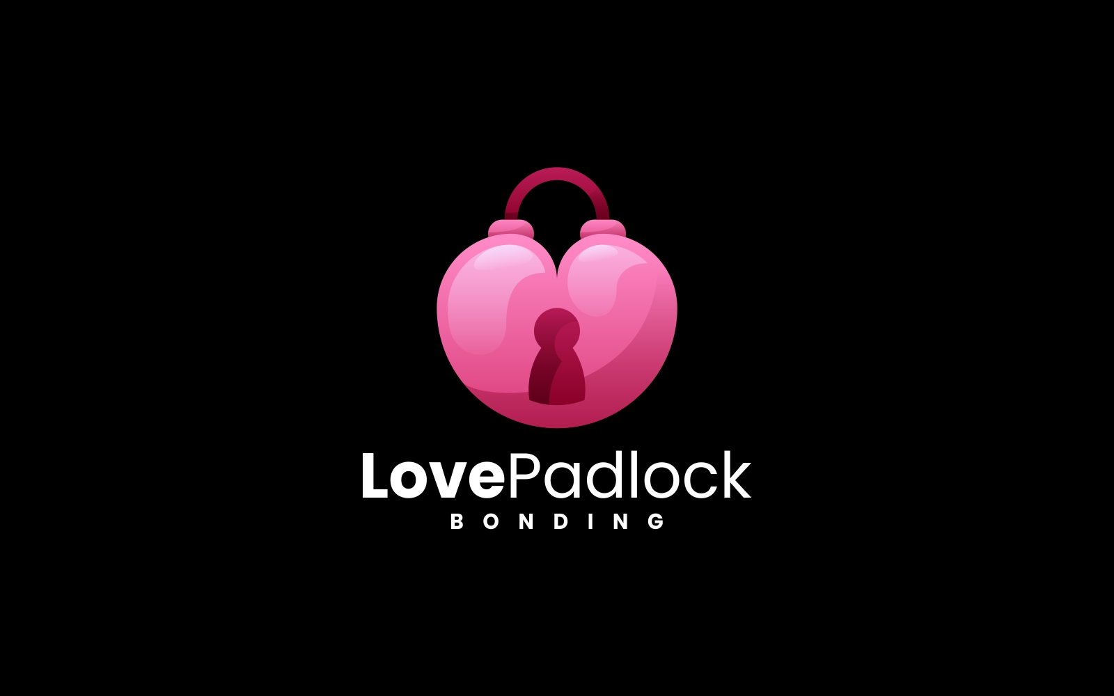 Love Padlock Gradient Logo