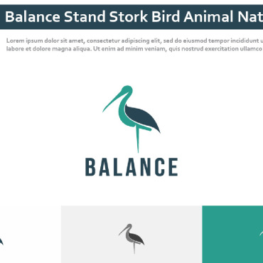 Stand Stork Logo Templates 273479