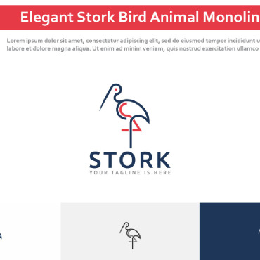 Stork Bird Logo Templates 273480