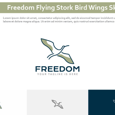 Flying Stork Logo Templates 273481