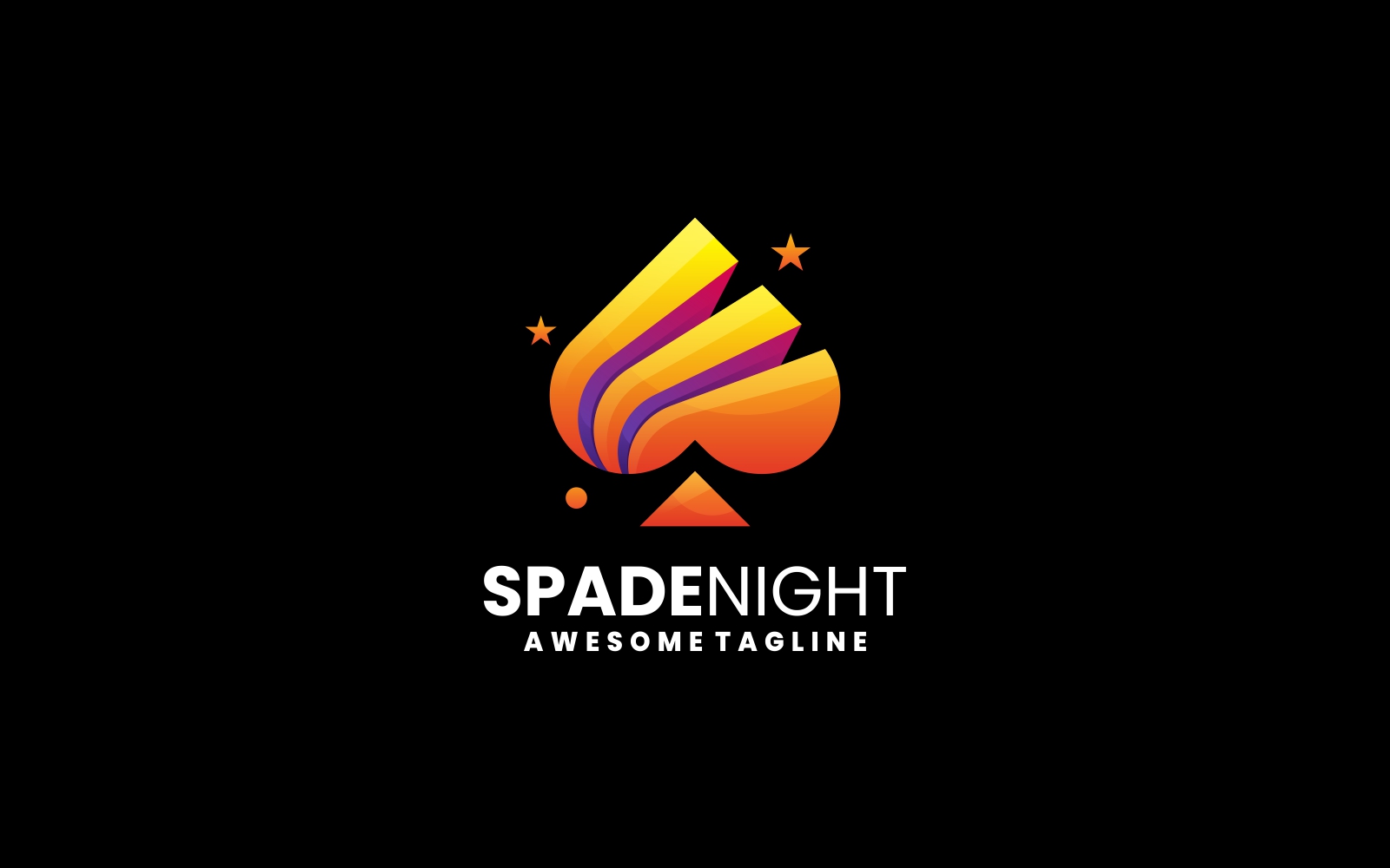 Spade Gradient Colorful Logo