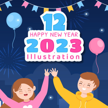 New Year Illustrations Templates 273512