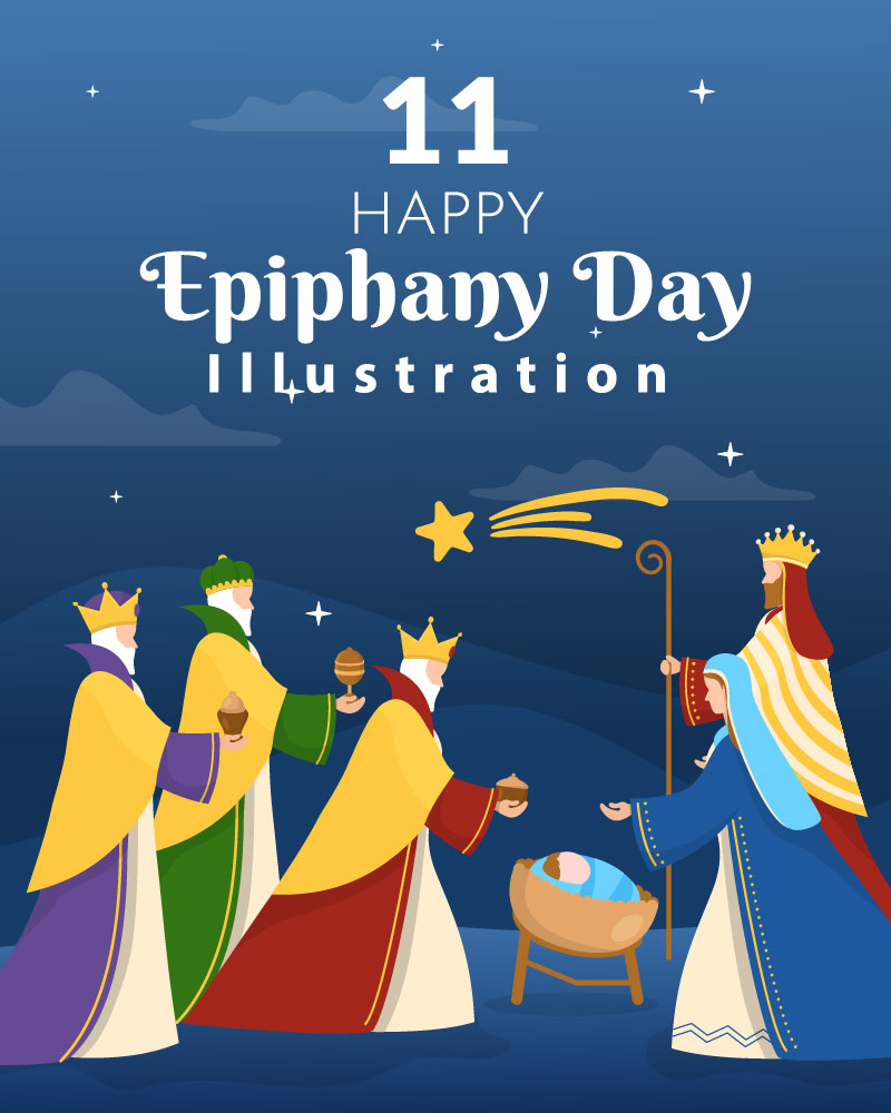 11 Happy Epiphany Day Illustration