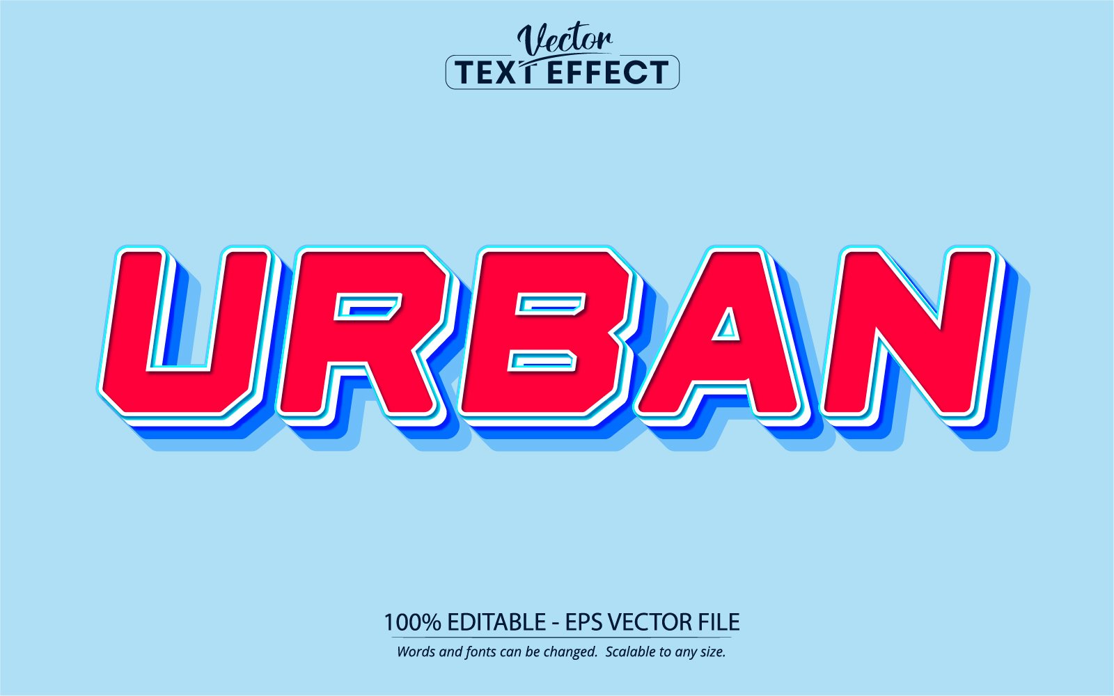Urban - Editable Text Effect, Comic And Cartoon Text Style, Graphics Illustration