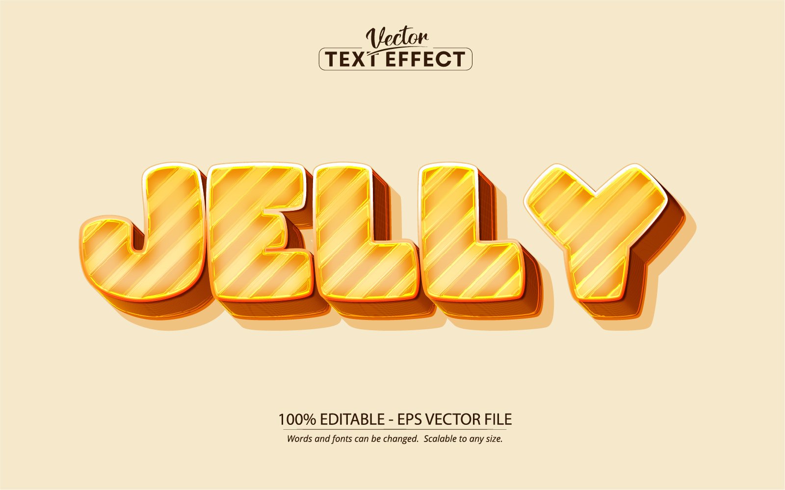 Jelly - Editable Text Effect, Comic And Cartoon Text Style, Graphics Illustration