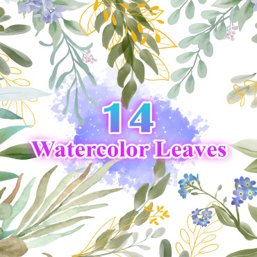 Leaves Watercolor Illustrations Templates 273587