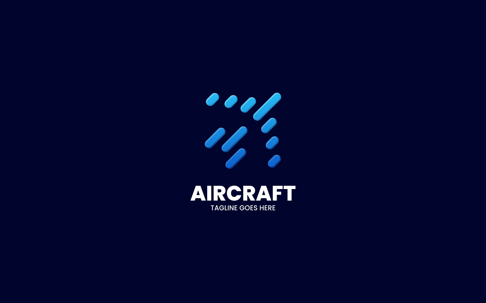 Aircraft Gradient Logo Style