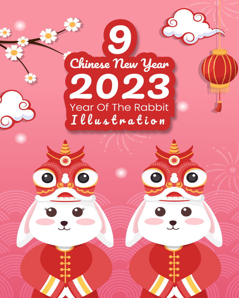 9 Chinese Lunar New Year 2023 Day Illustration