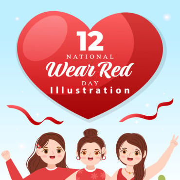 Wear Red Illustrations Templates 273662