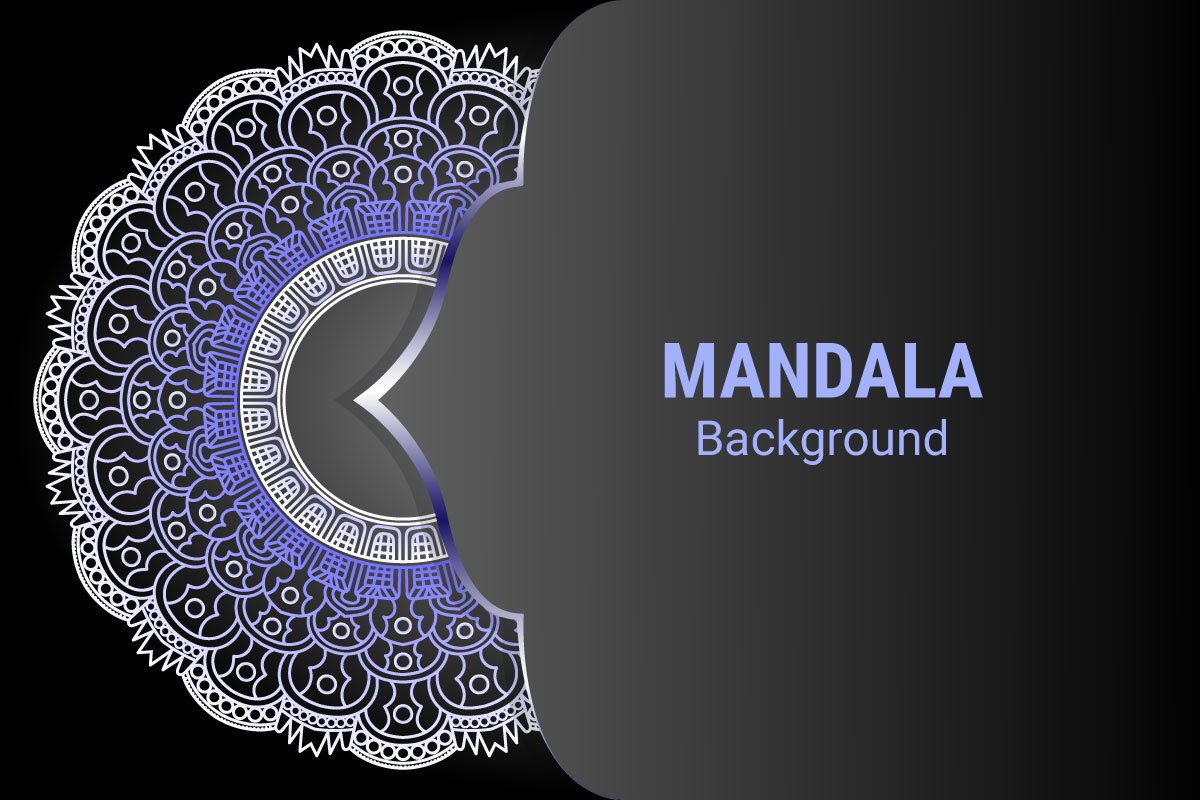 Luxury mandala background design with golden color pattern.