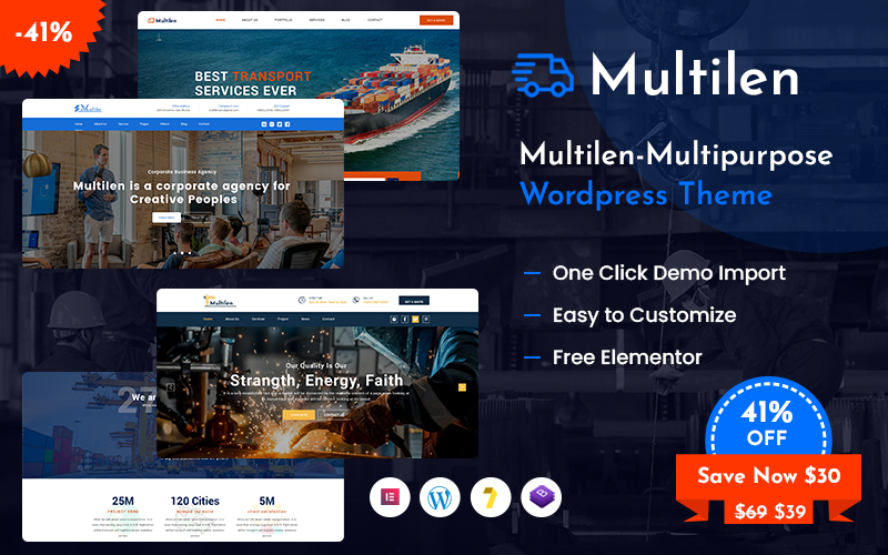 Multilen - Business Corporate & Multi-Purpose WordPress Theme