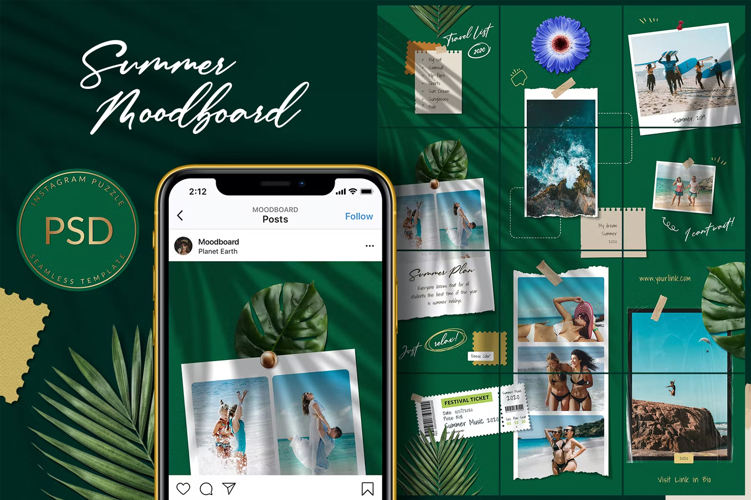 Summer Moodboard Instagram Puzzle