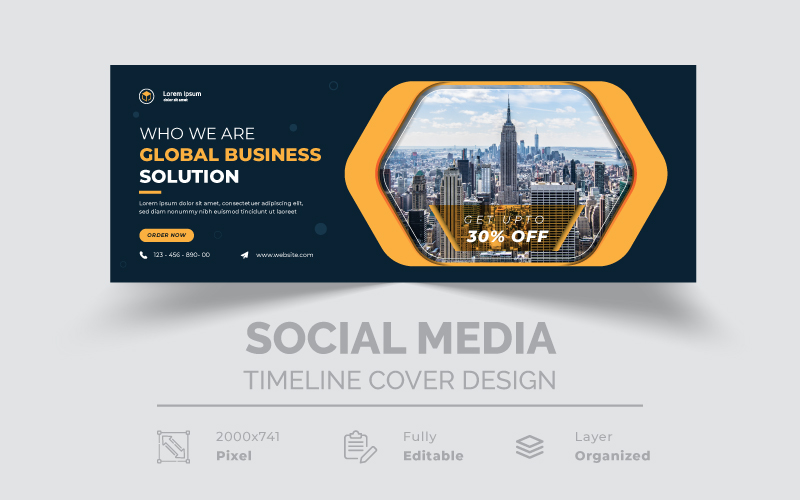 Global Business Solutions Creative Social Media Cover