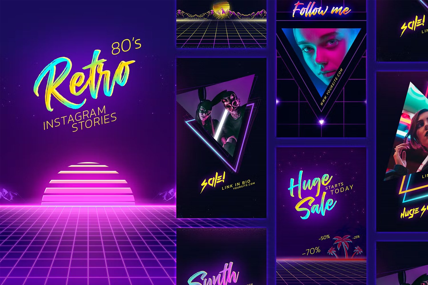 80s Retro Instagram Stories