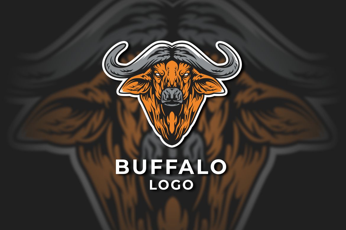 buffalo vector logo template