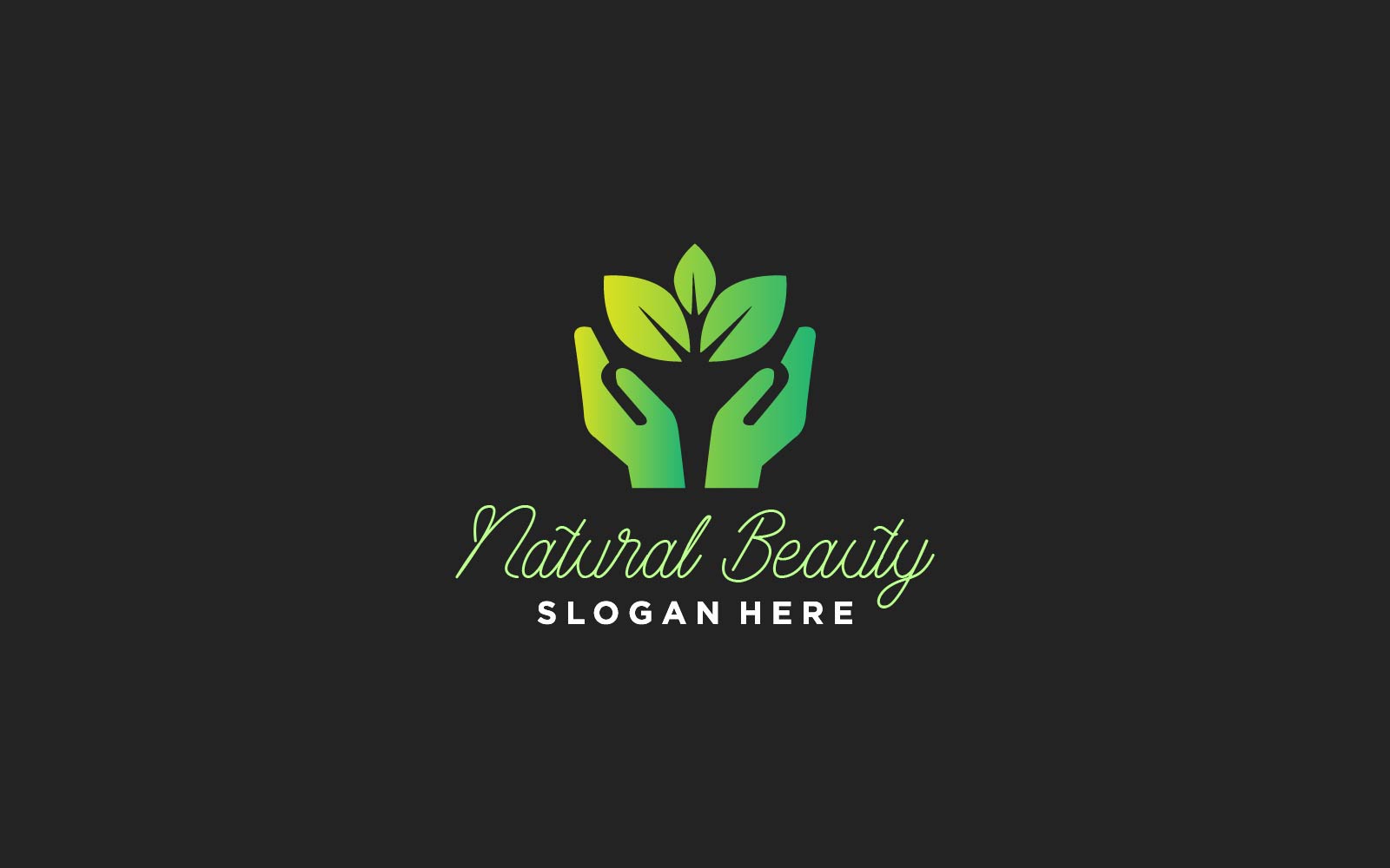 Nature Green Logo Design Template