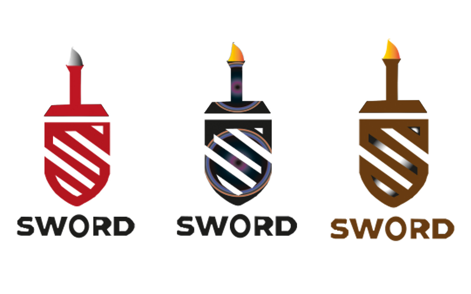 Sword Shield Logo Template