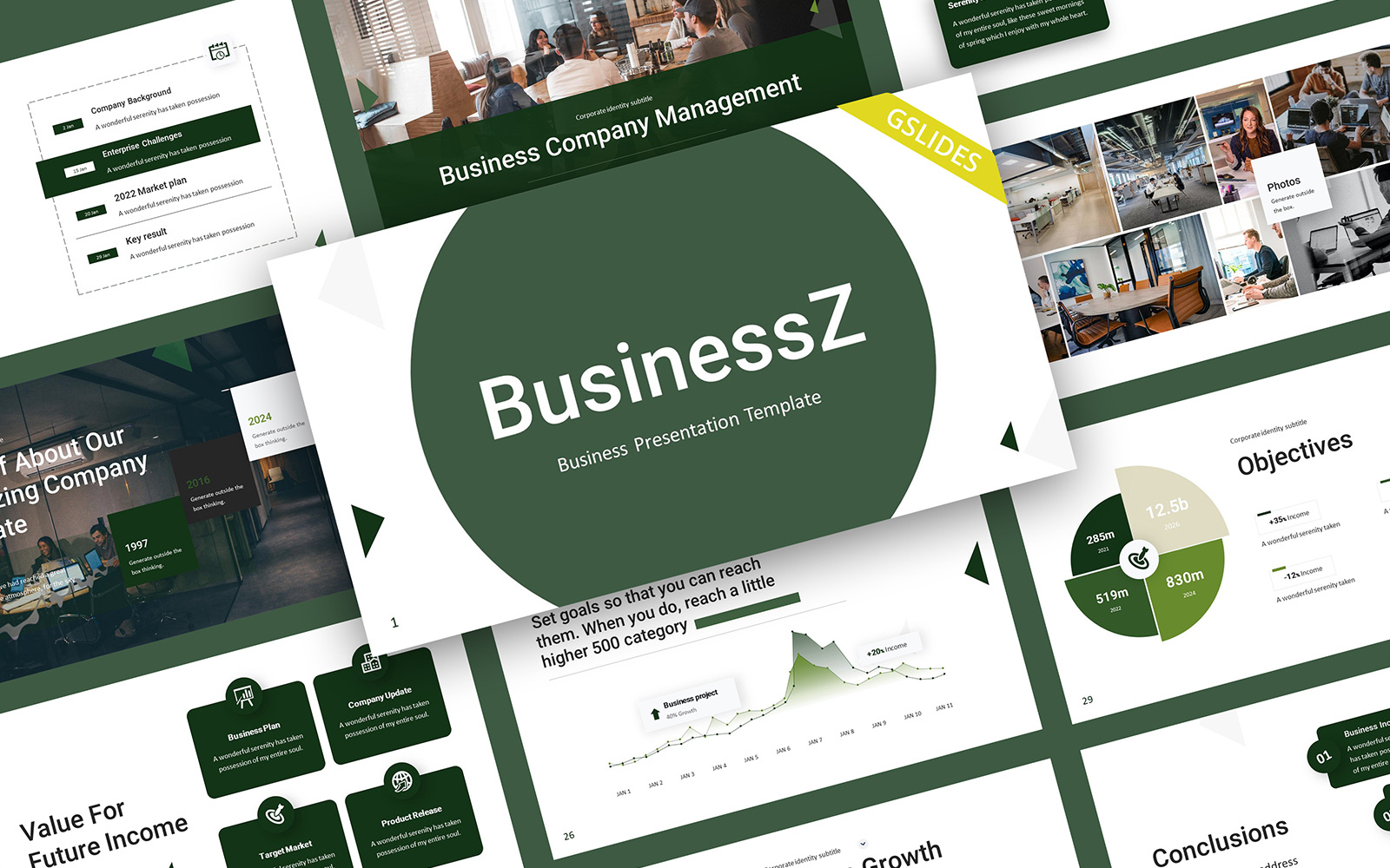 BusinessZ Modern Business Google Slides Template