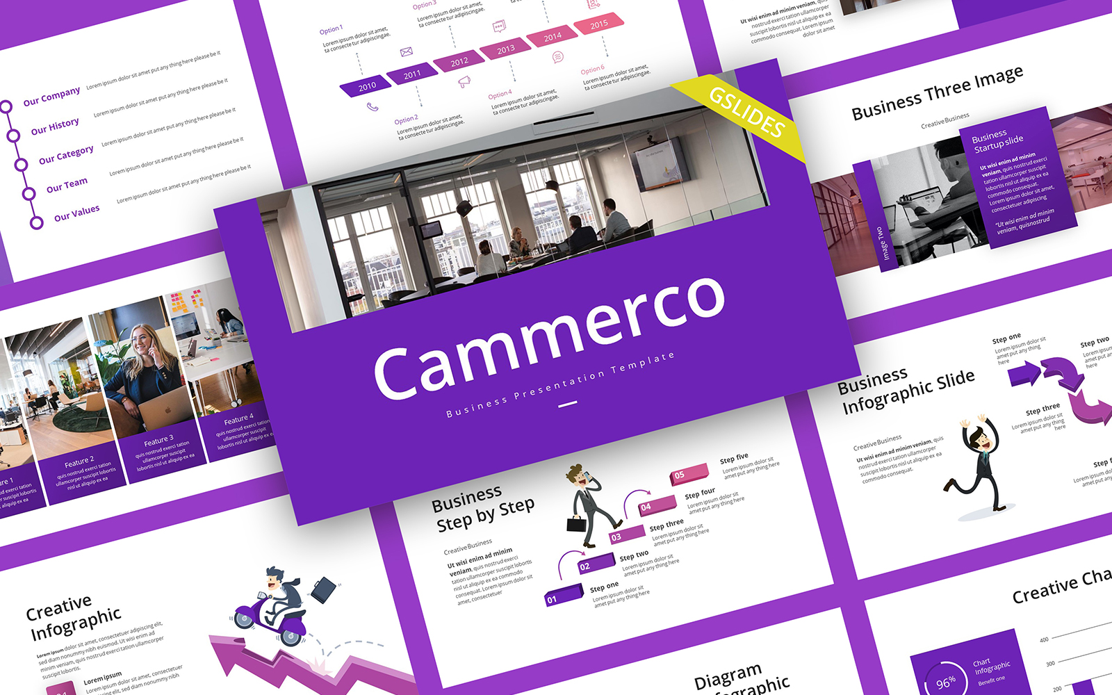 Cammerco Professional Business Google Slides Template