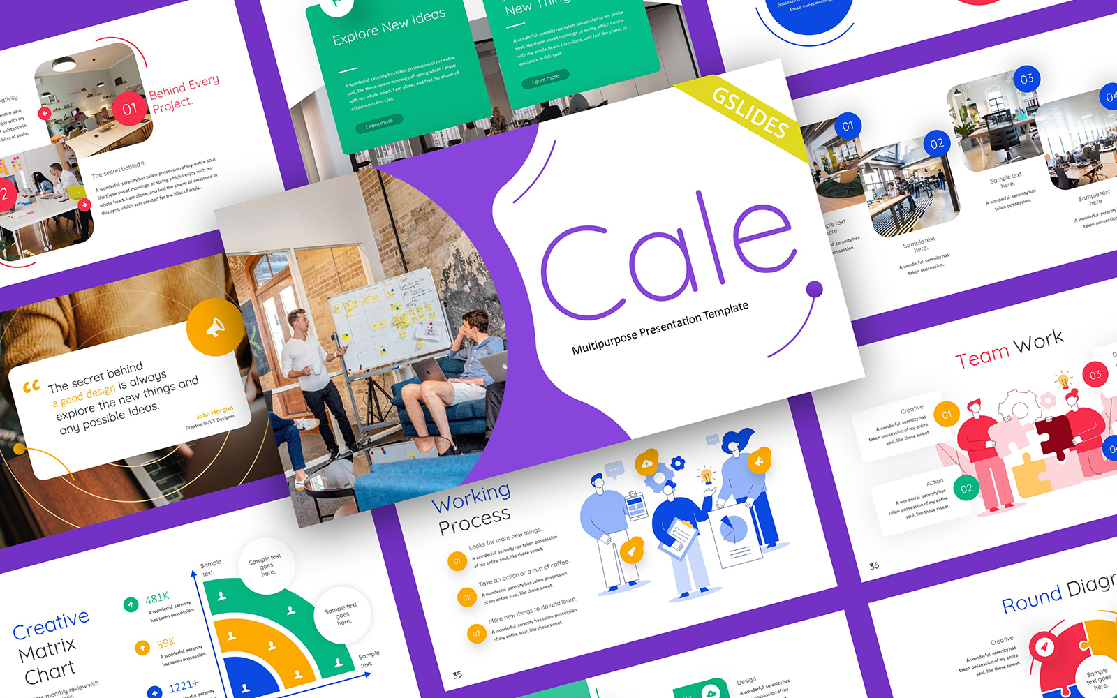 Cale Creative Business Google Slides Template