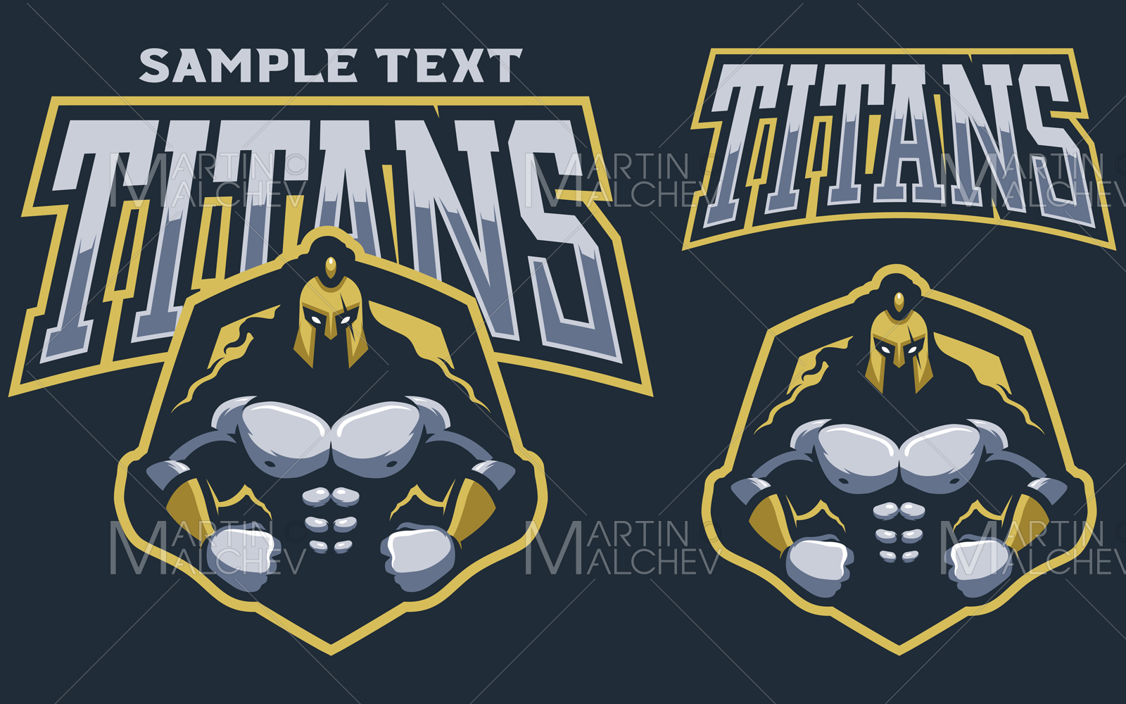 Titans Team Mascot Vector Illustration