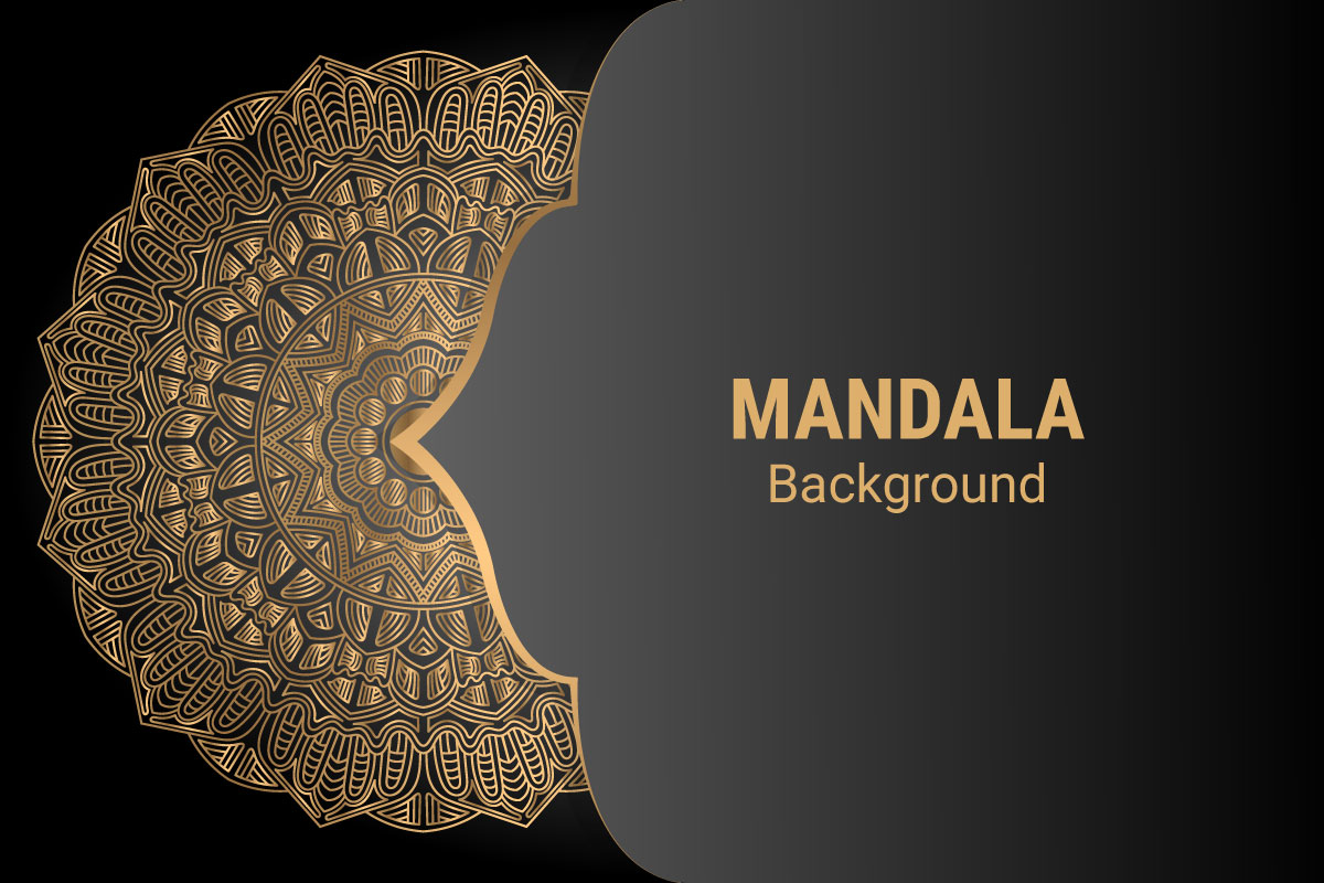 Luxury mandala background with golden arabesque pattern.