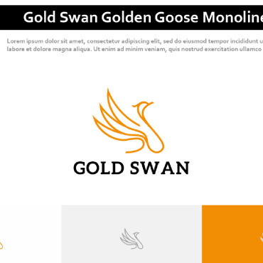 Swan Golden Logo Templates 274302