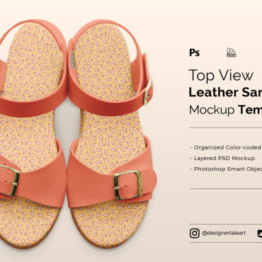 Leather Sandal Product Mockups 274312