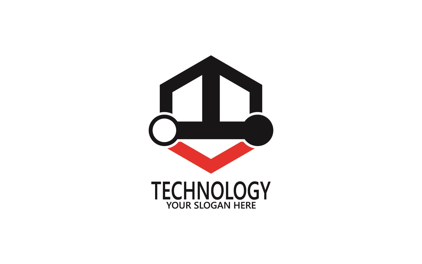 Technology Logo Vector Template Illustration 1