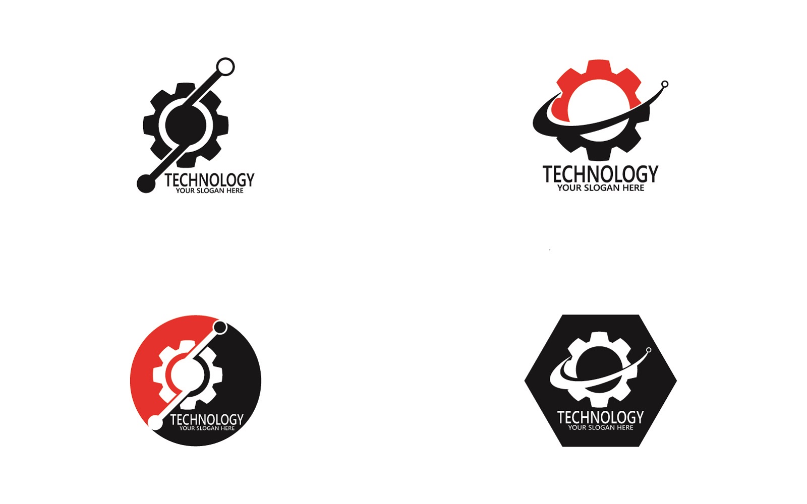 Technology Logo Vector Template Illustration 23