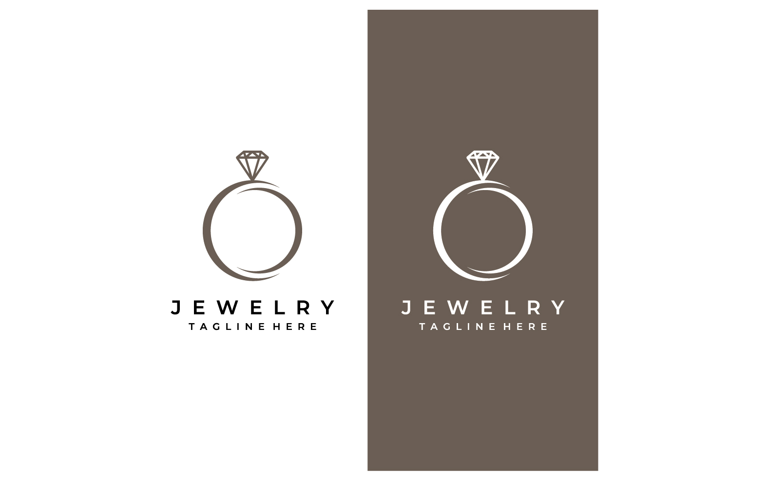 Wedding Ring Logo Vector Template 3