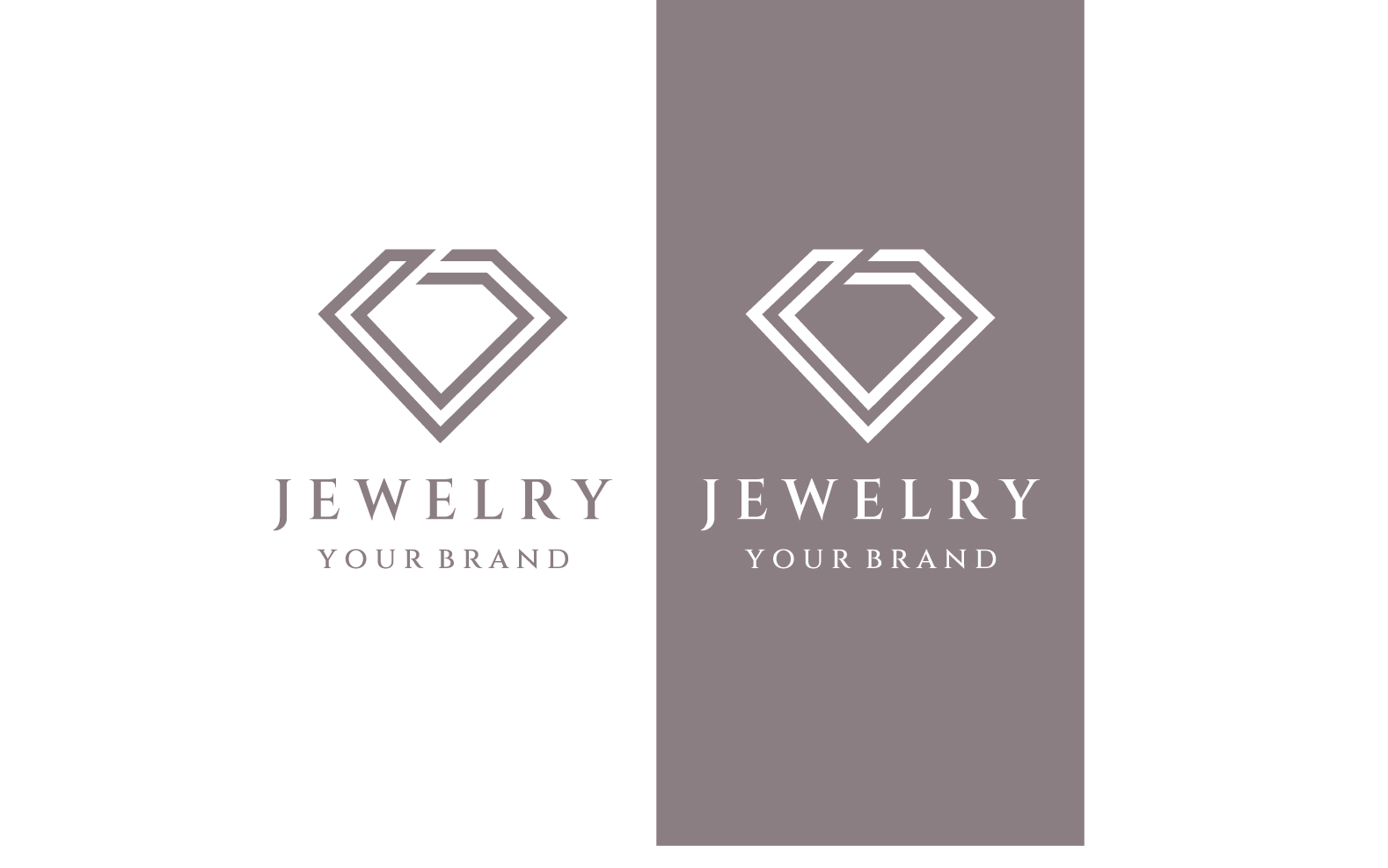 Wedding Diamond Logo Vector Template