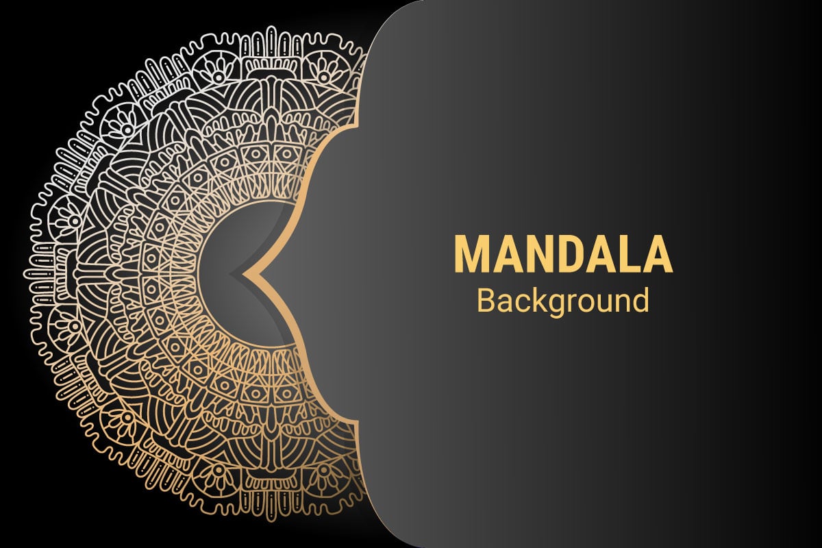 Luxury mandala ornamental background stock illustration