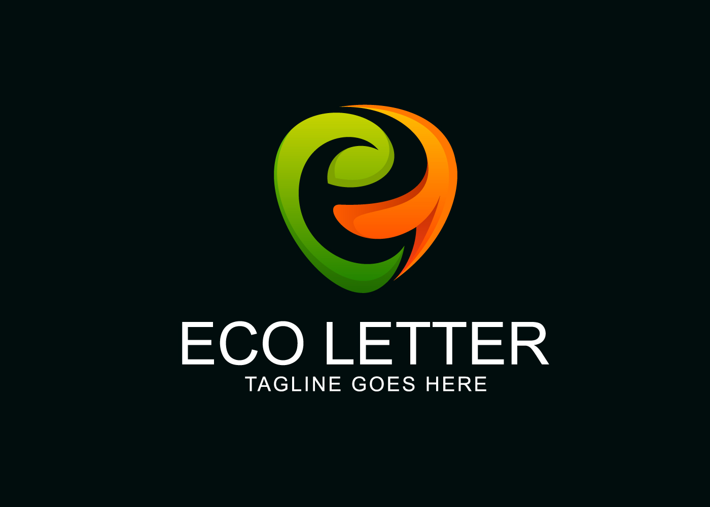 Green letter E Logo Template