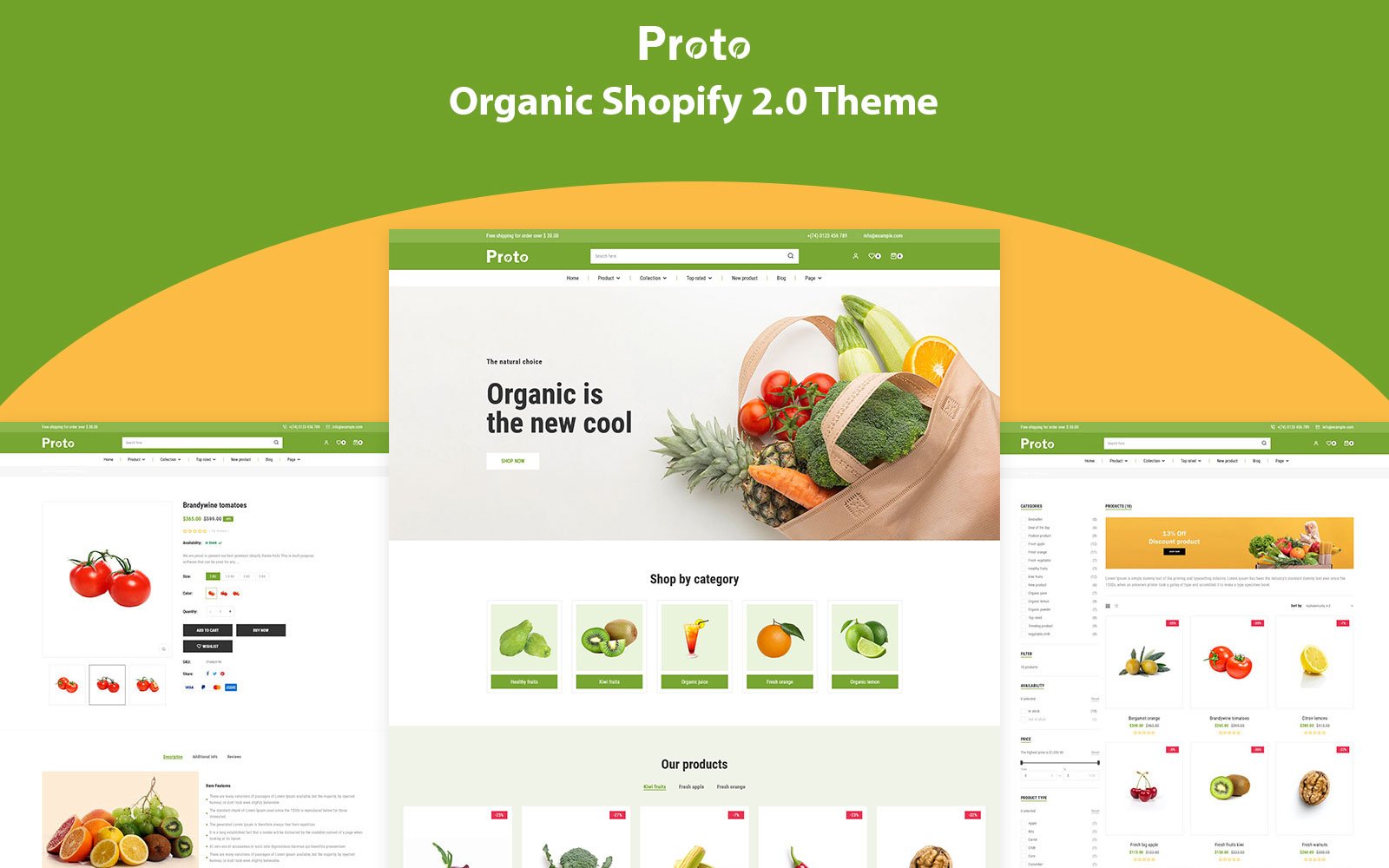 Proto - Organic Shopify 2.0 Theme