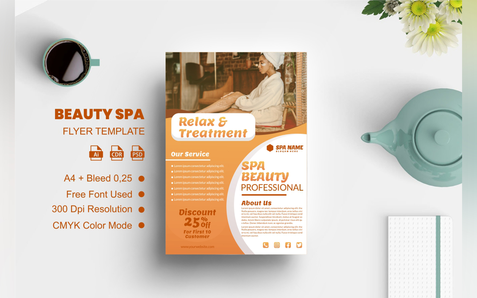 Beauty Spa Flyer Template