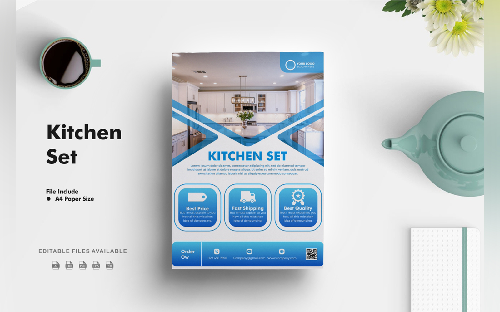 Kitchen Set Flyer Template