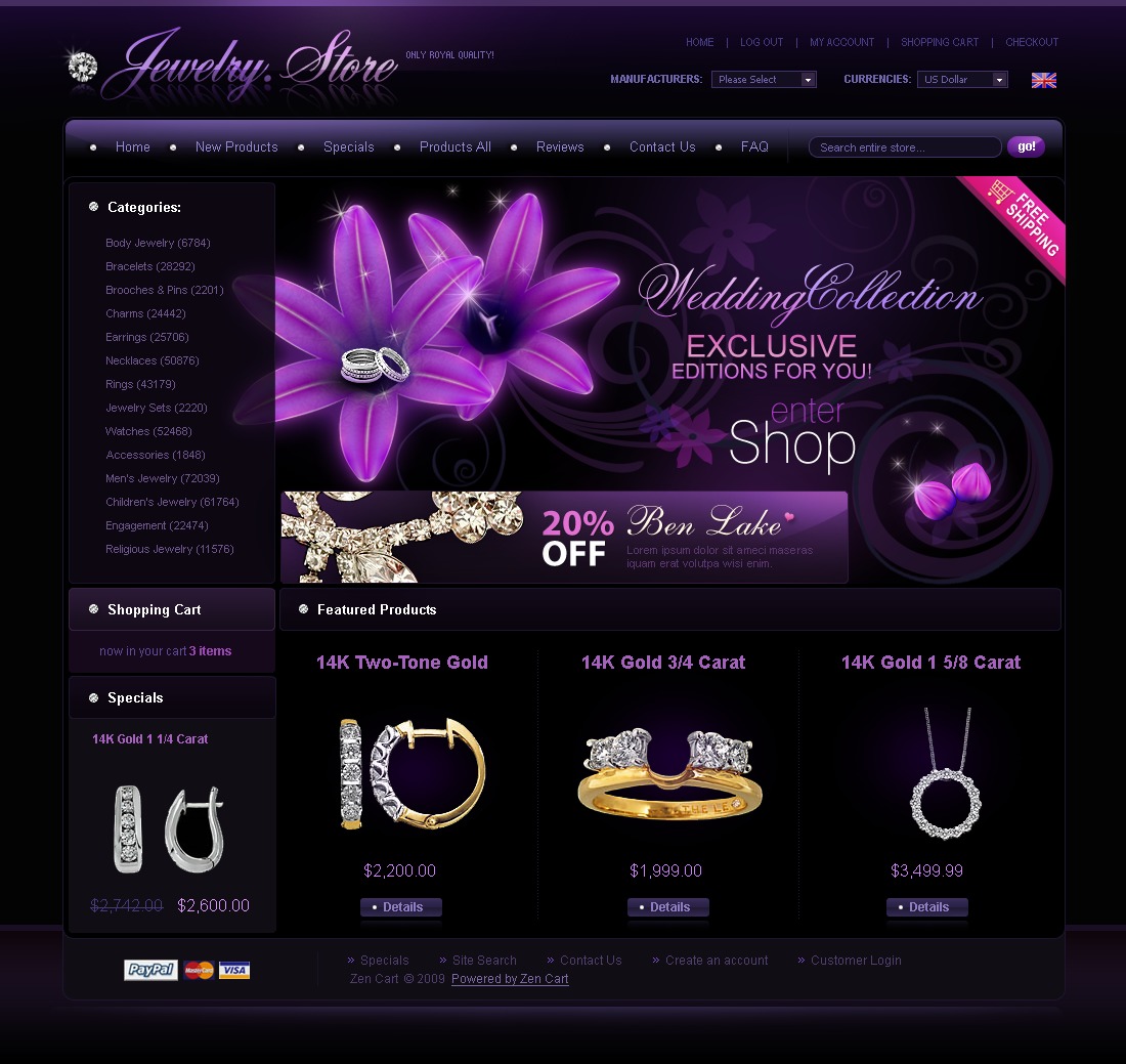 Красивый сайт интернет магазина. Стильный дизайн сайта. Фиолетовое оформление сайта. Красивое оформление сайта. Шаблон сайта.