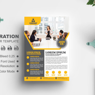 Print Template Corporate Identity 275000