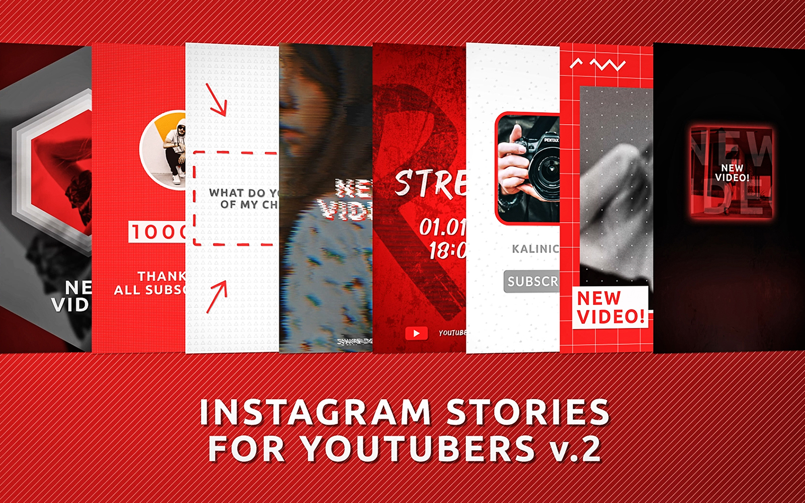 Instagram Stories For YouTubers V2 - MOGRT