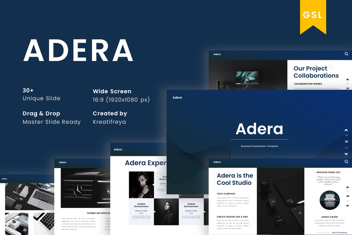 Adera - Business Google Slide Template