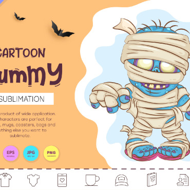 Mummy Sublimation Vectors Templates 275116